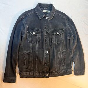 Topshop Black Denim Jacket